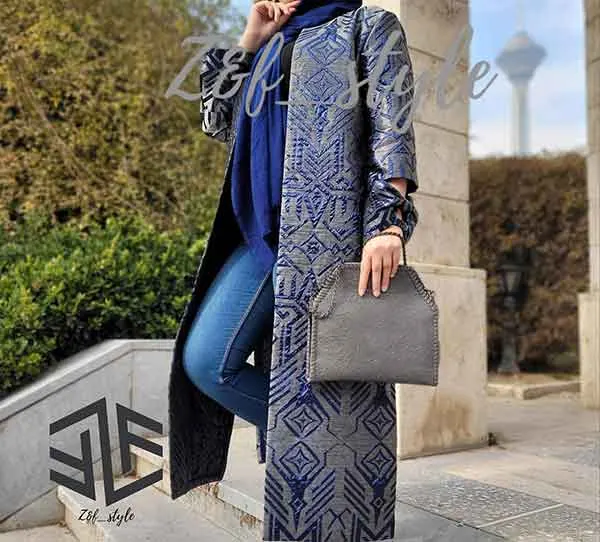 تصویر مرتبط با مدل‌های متنوع و شیک آستین مانتو ژاکارد برای دوخت مانتو عید