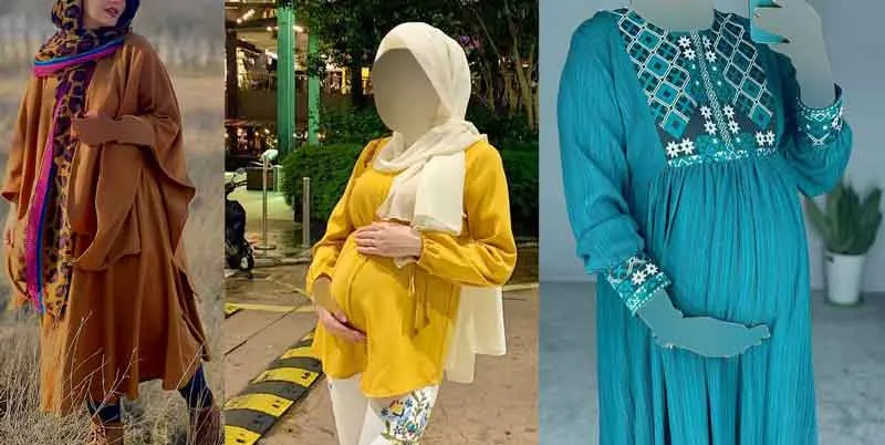 مانتو حاملگی شیک؛ تصویر مدل‌های متنوع و شیک مانتو حاملگی با طرح‌های