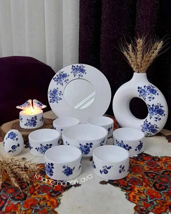 تصویر مرتبط با ایدههای خلاقانه برای مدل سفره هفت سین خاص و زیبا