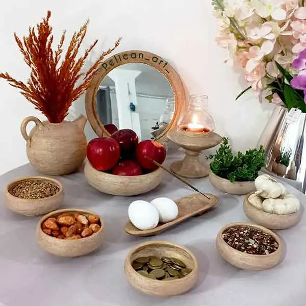 تصویر مرتبط با ایدههای نوین و جذاب برای چیدمان سفره هفت سین