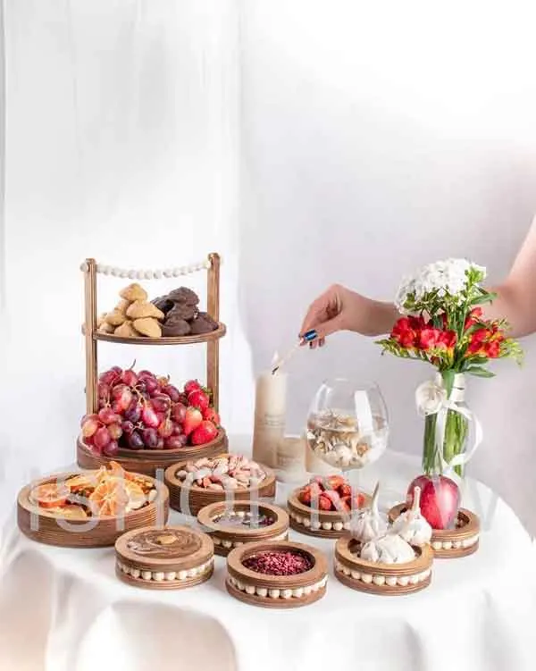 تصویر مرتبط با ایدههای نوین و جذاب برای چیدمان سفره هفت سین