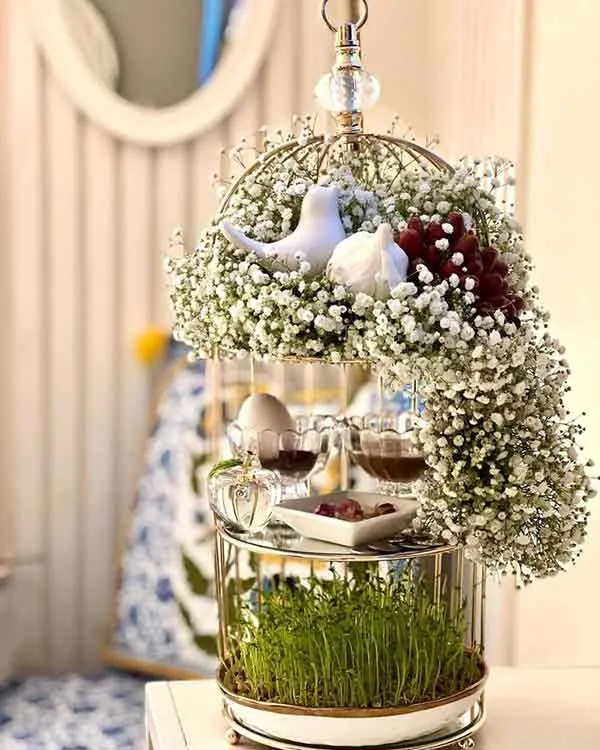 تصویر مرتبط با ایدههای نوین و جذاب برای چیدمان سفره هفت سین