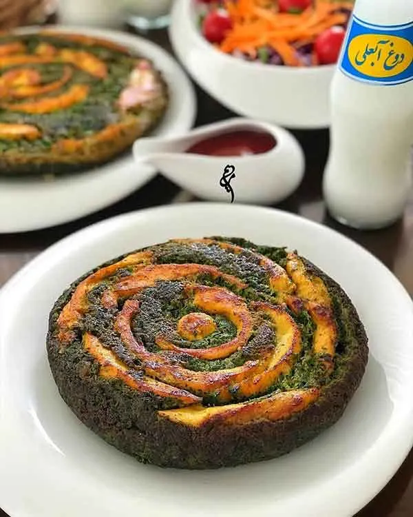 تصویر مرتبط با ایدههای متنوع و جذاب تزیین کوکو سبزی برای مجالس و دورهمیها