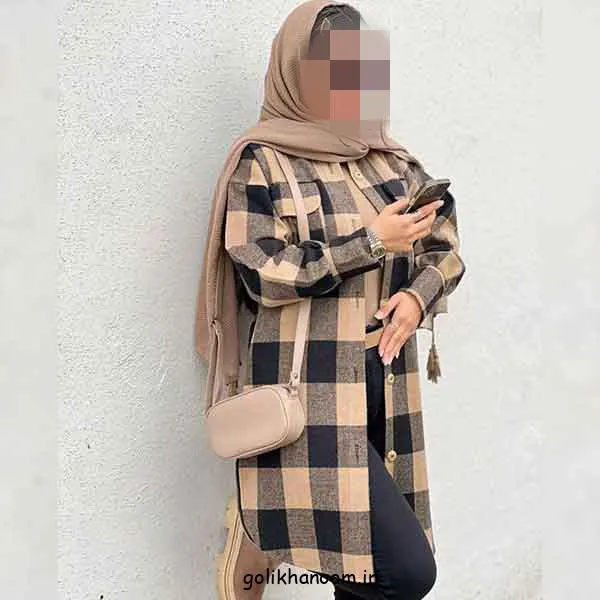 تصویر مرتبط با مدل‌های متنوع و شیک مانتو چهارخونه پاییزی برای استایل‌های روزمره و مجلسی