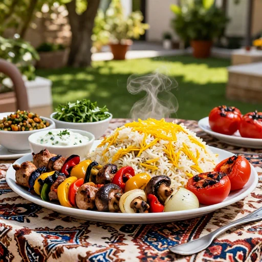 کباب سبزیجات مرینیت شده