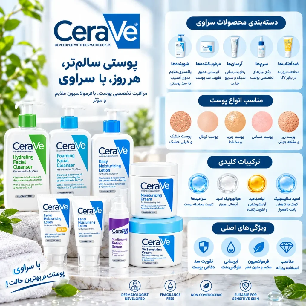 سراوی؛ برای آبرسانی قوی و حفظ رطوبت پوست