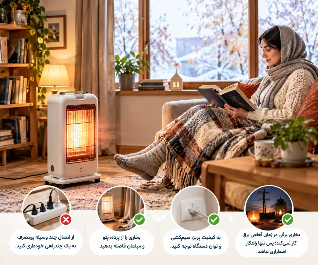 آیا بخاری برقی گزینه مناسبیه؟