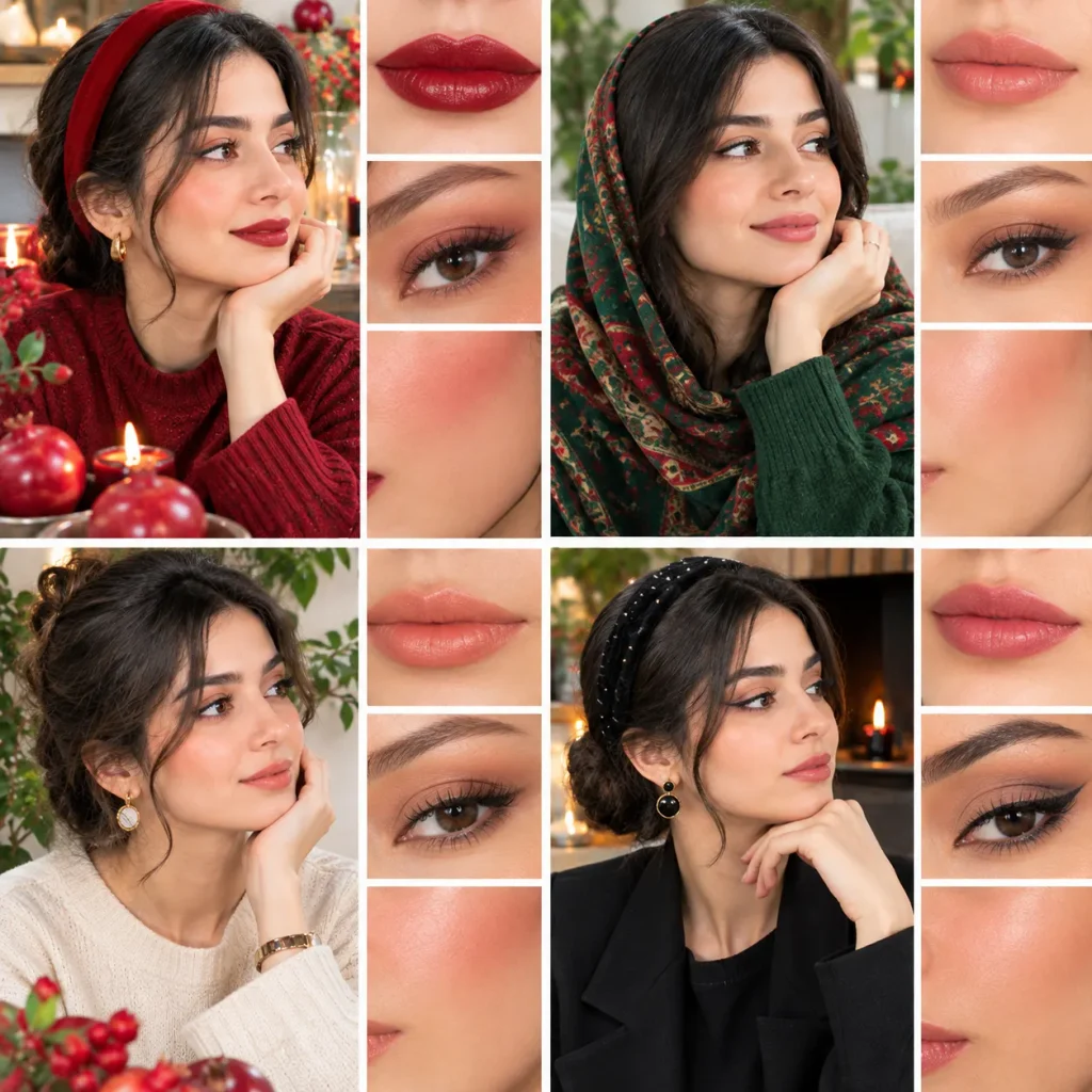 آرایش مناسب استایل یلدایی