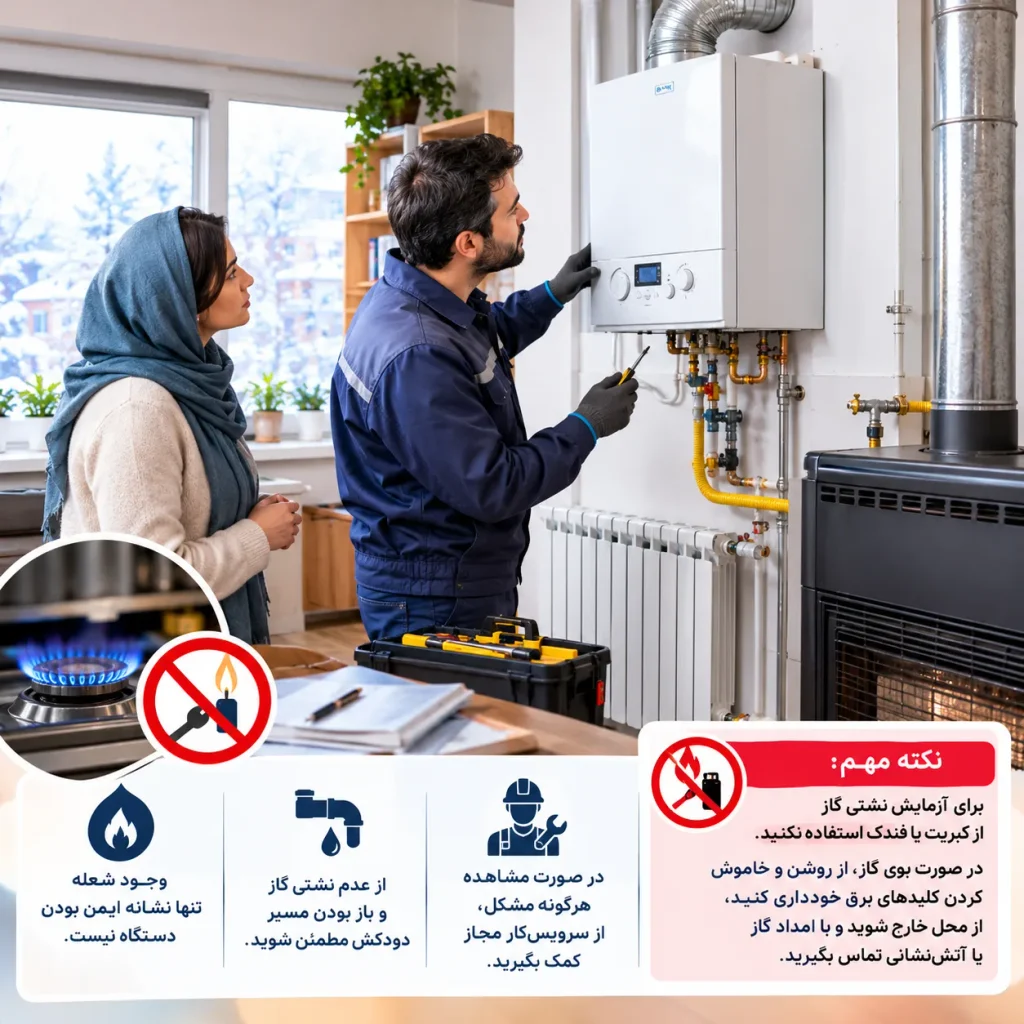 بررسی وضعیت وسایل گرمایشی