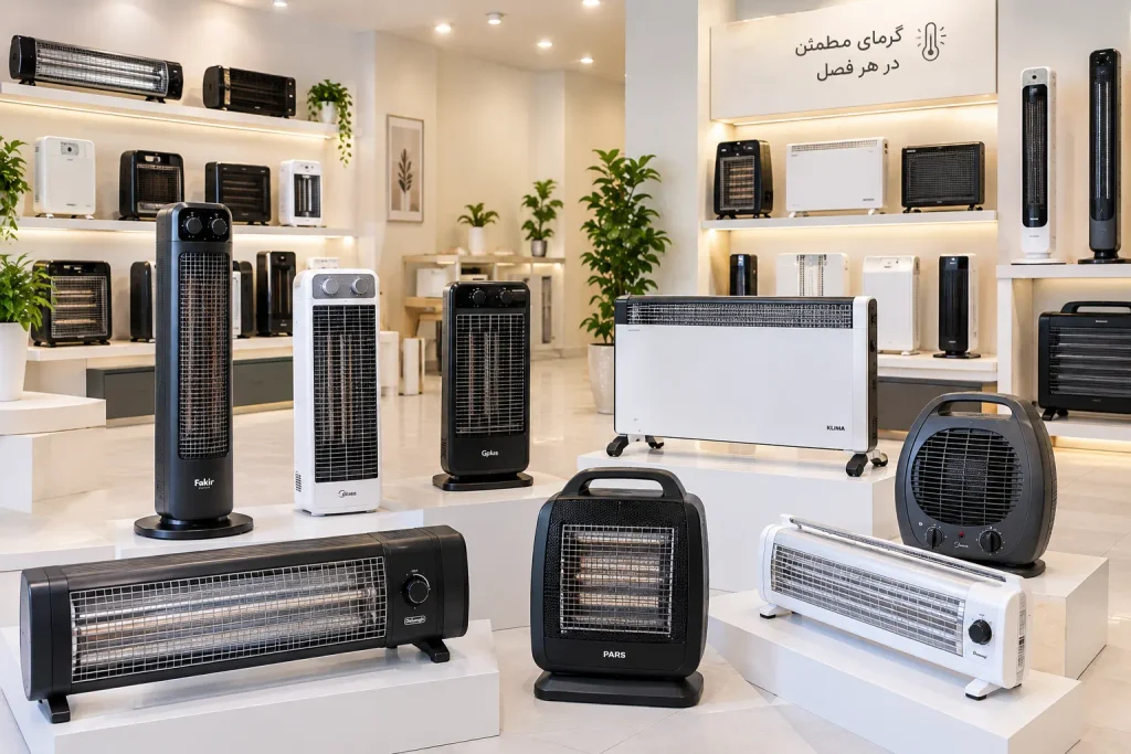 بخاری برقی تابشی