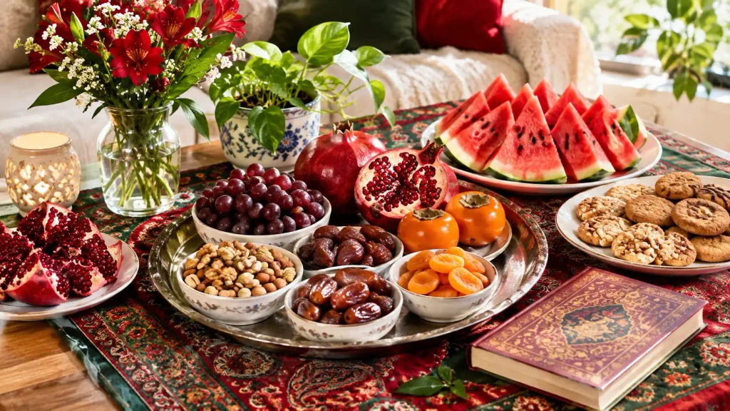 تزیین شب یلدا با وسایل موجود در خانه