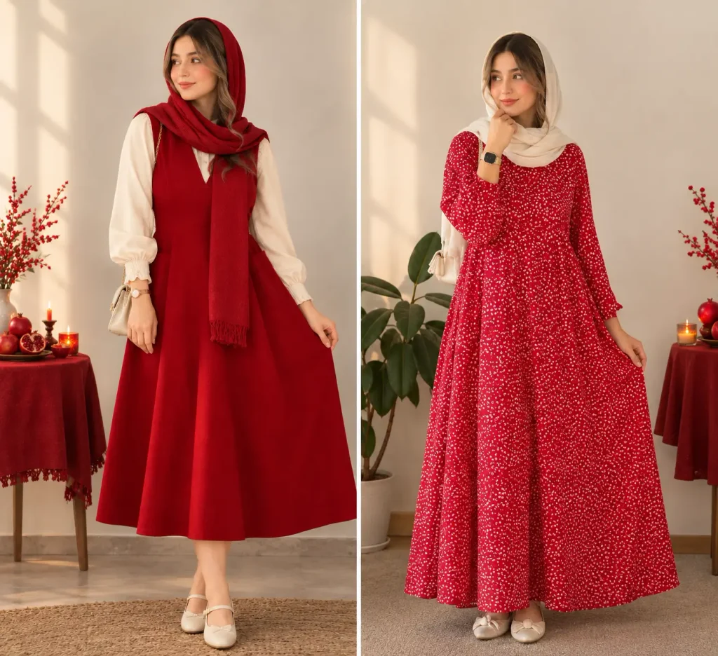 ترکیب کرم و قرمز؛ ساده و دوستداشتنی