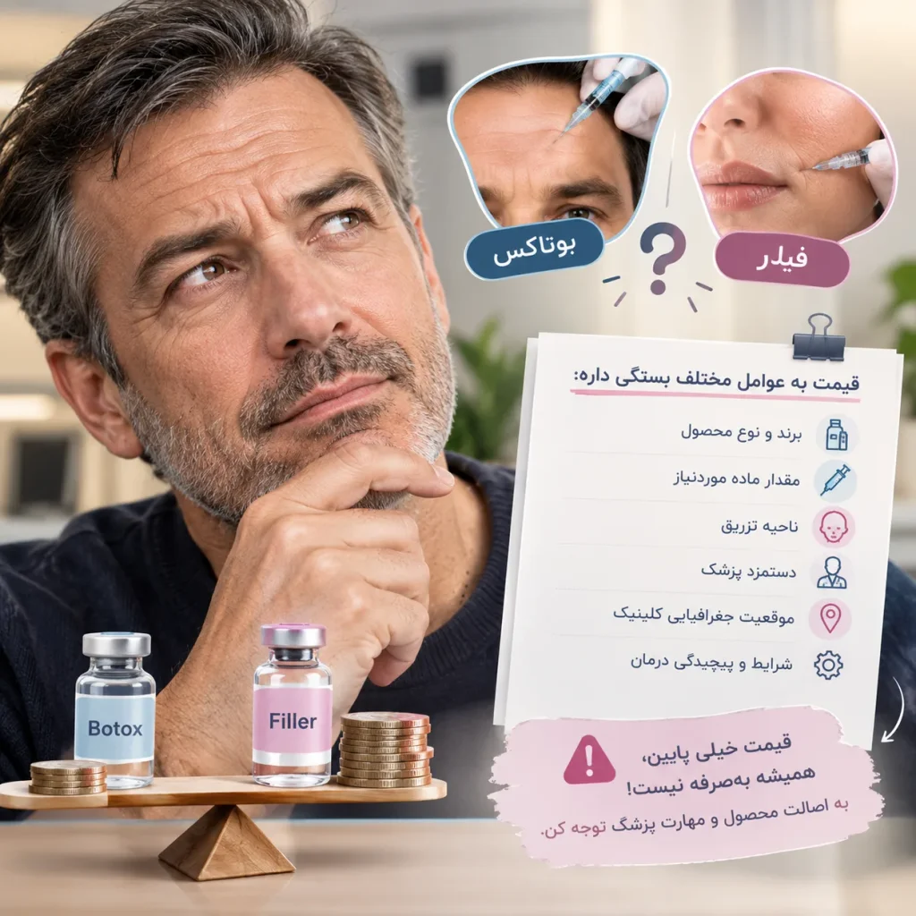 قیمت فیلر بیشتر است یا بوتاکس؟