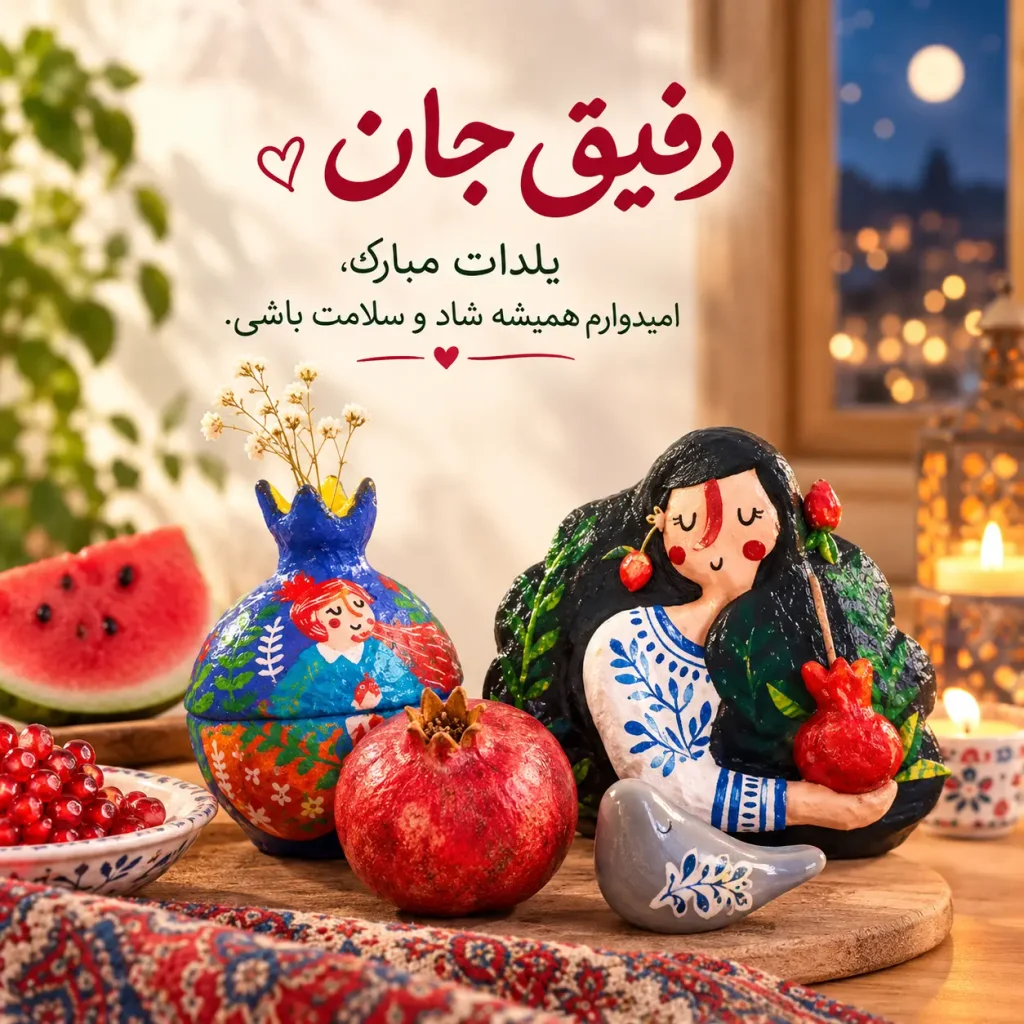 متن تبریک شب یلدا برای دوستان و رفیق 