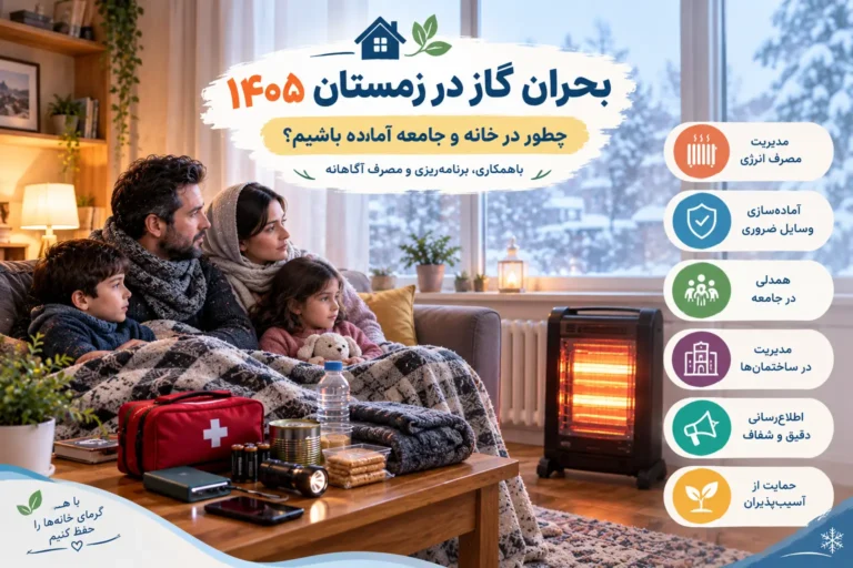 بحران گاز در زمستان ۱۴۰۵؛ چگونه در خانه گرم بمانیم و به مدیریت کمبود گاز کمک کنیم؟