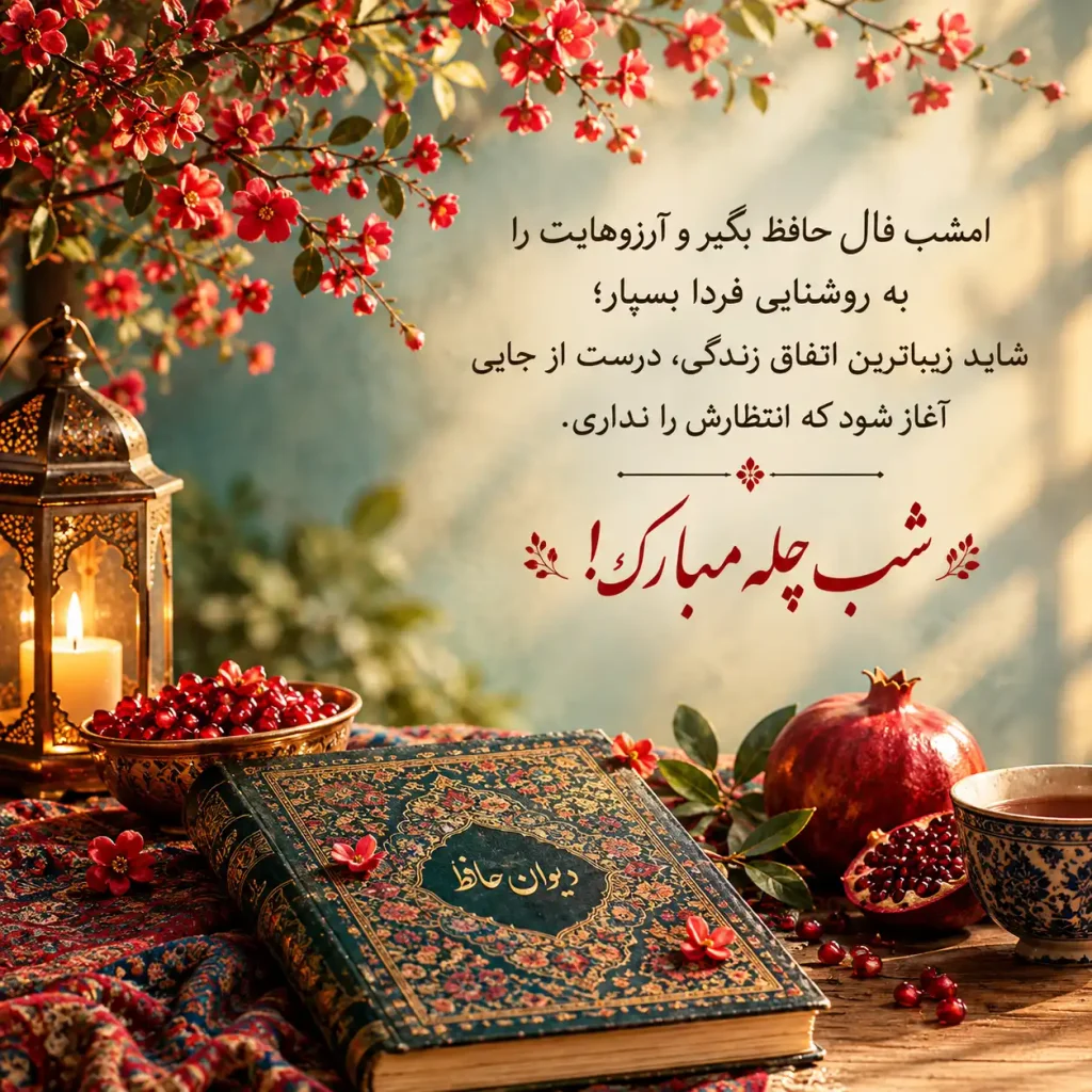 متن تبریک شب یلدا با حال‌وهوای حافظ