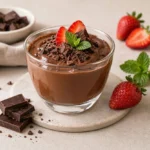 دسر شکلاتی سالم تهیه شده با موز و ماست یونانی