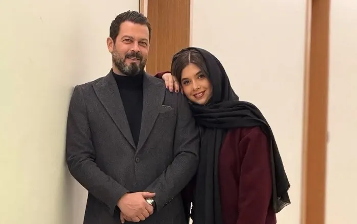 پژمان بازغی و دخترش نفس