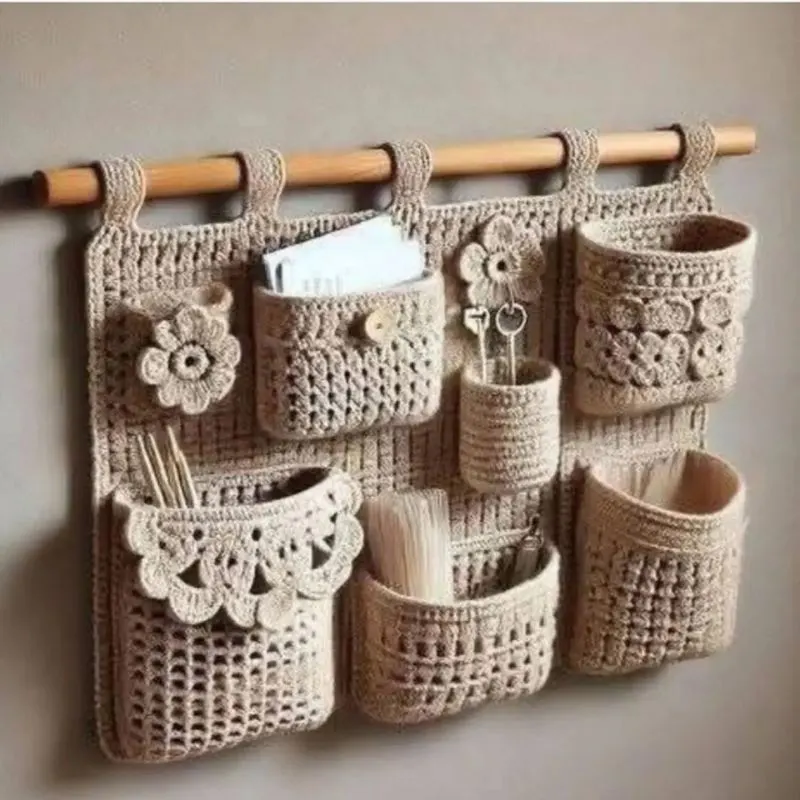 تصویر مرتبط با ۱۰ ایده بافتنی با قلاب برای نظمدهندههای کاربردی و ساده