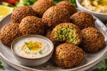 فلافل بیروتی خانگی با بافت ترد و مغز نرم