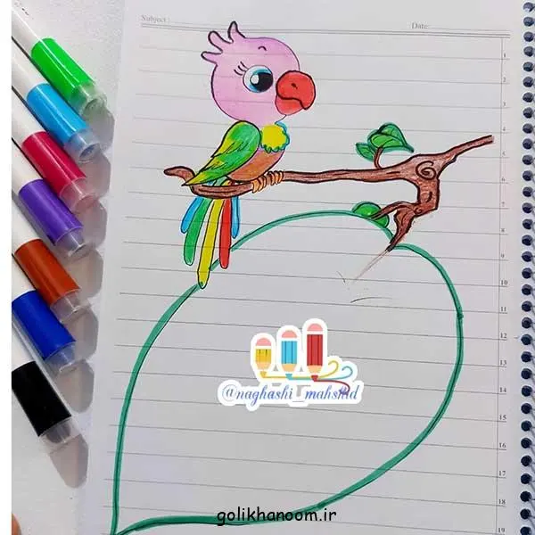 تصویر مرتبط با ایده‌های ساده و جذاب نقاشی برای املا شب آسان