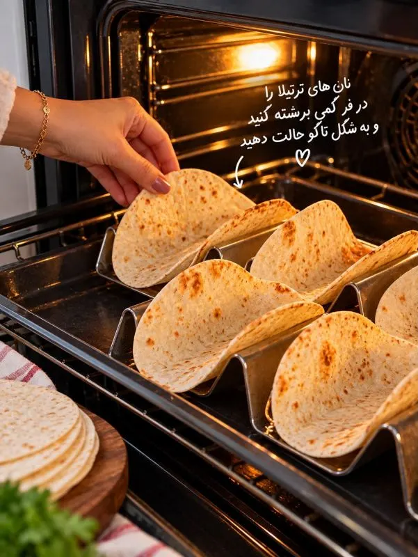 تصویر مرتبط با دستور تهیه ساندویچ تاکوی مرغ خوشمزه و پنیری در کمترین زمان