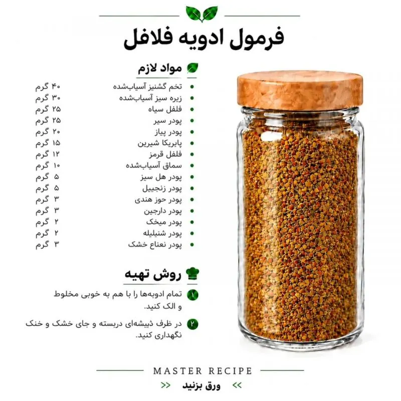 تصویر مرتبط با فرمولهای ترکیب ادویه برای طعمدهی حرفهای غذاها و سالادها