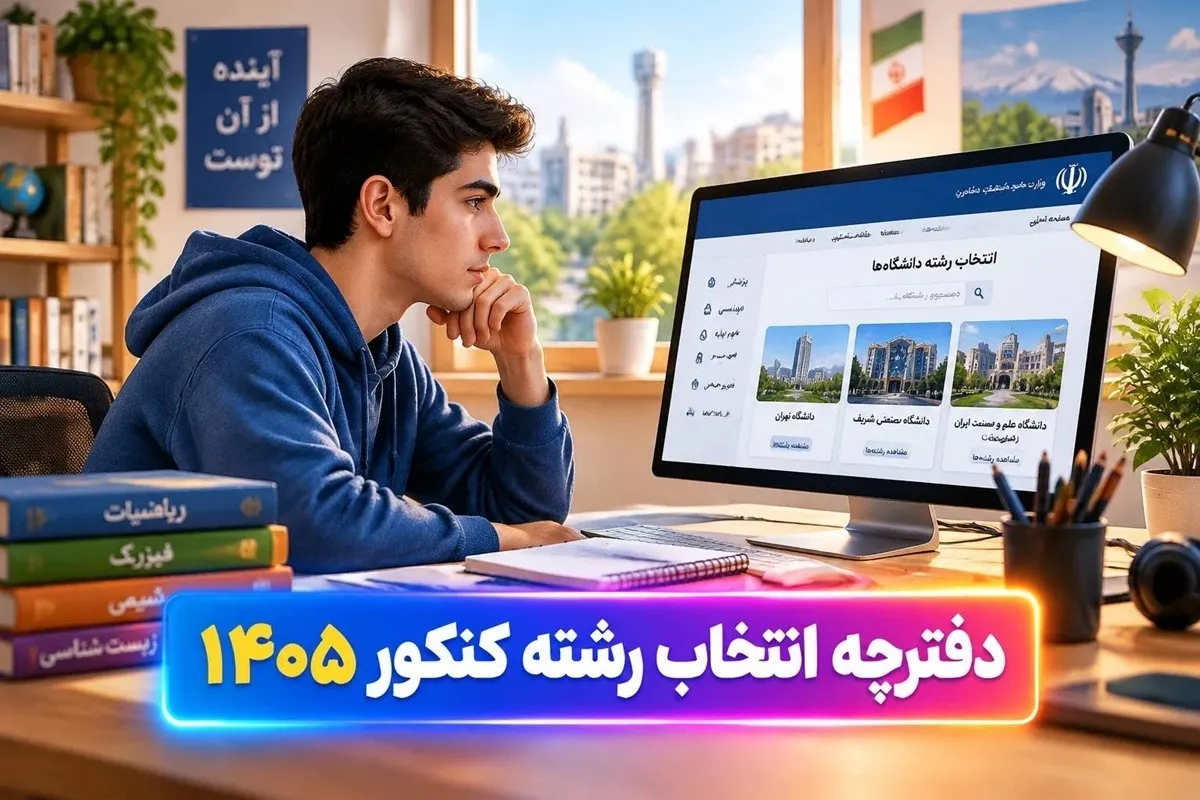 دفترچه انتخاب رشته کنکور ۱۴۰۵ منتشر شده توسط سازمان سنجش