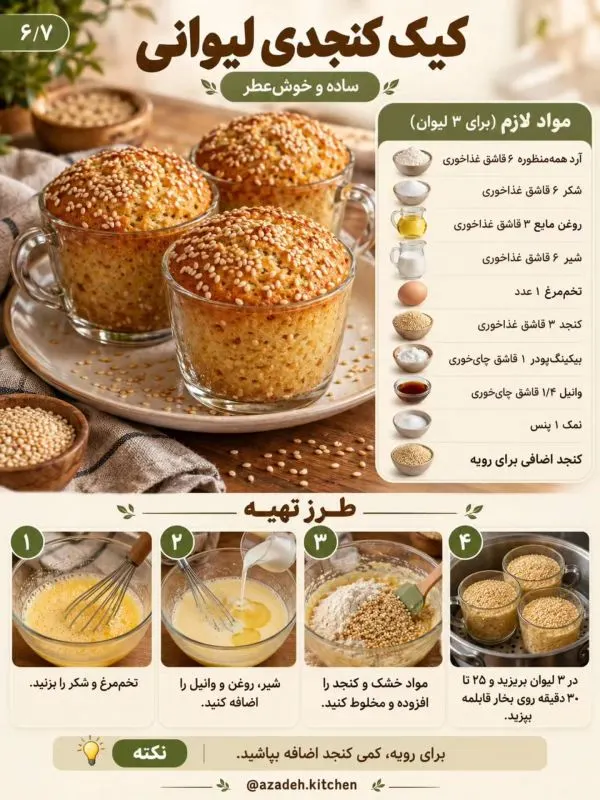 تصویر مرتبط با طرز تهیه ۶ مدل کیک لیوانی خوشمزه بدون نیاز به فر