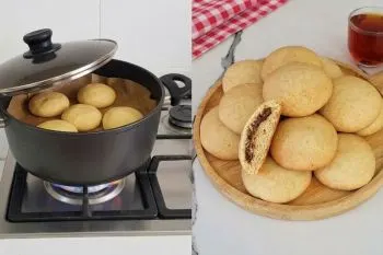 کلوچه سنتی مغزدار گردویی با بافت نرم و اسفنجی