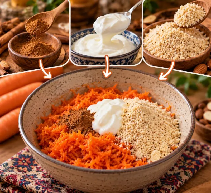 تصویر مرتبط با دسر سریع و مقوی هویج و بادام بدون نیاز به فر و تخم مرغ