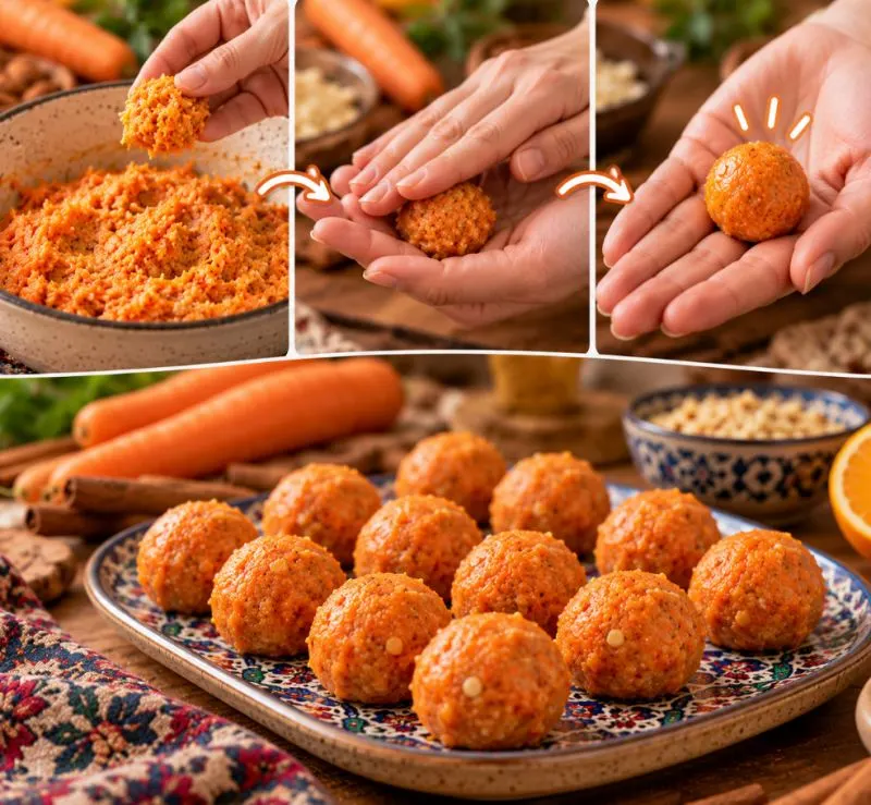 تصویر مرتبط با دسر سریع و مقوی هویج و بادام بدون نیاز به فر و تخم مرغ