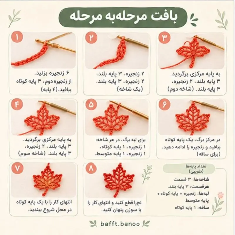دستبند و گوشواره ساخته شده با برگ ظریف قلاببافی