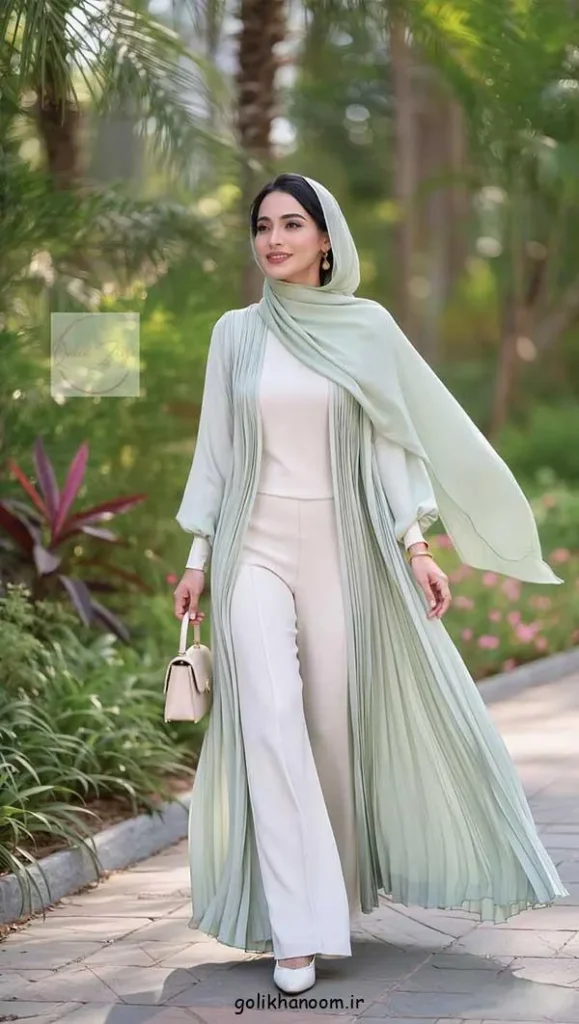 تصویر مرتبط با مانتو حجابی شیک؛ ترکیبی از حجاب، وقار و استایل جذاب