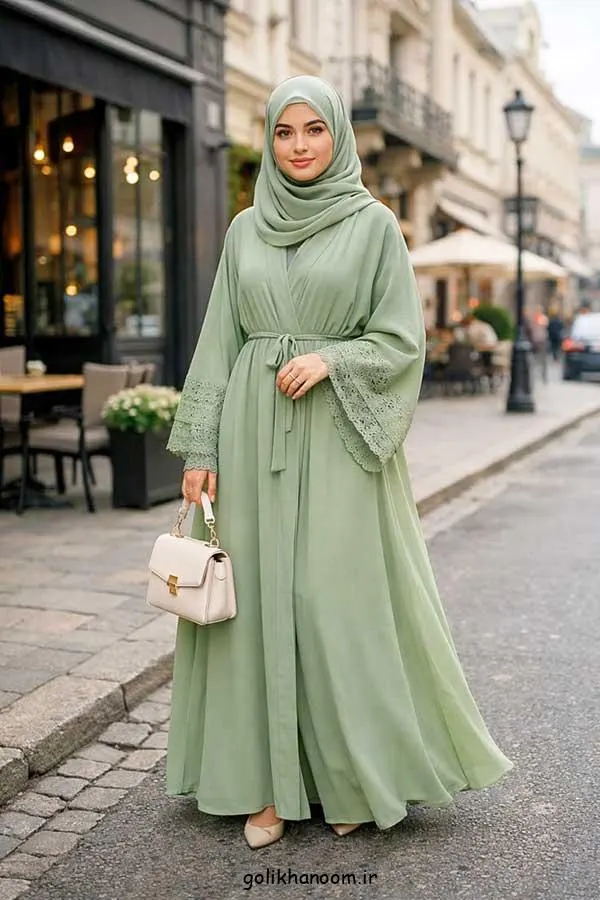 تصویر مرتبط با مانتو حجابی شیک؛ ترکیبی از حجاب، وقار و استایل جذاب