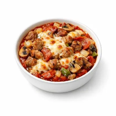 تصویر مرتبط با طرز تهیه پیتزا کاسهای؛ پیتزای خانگی خوشمزه و آسان