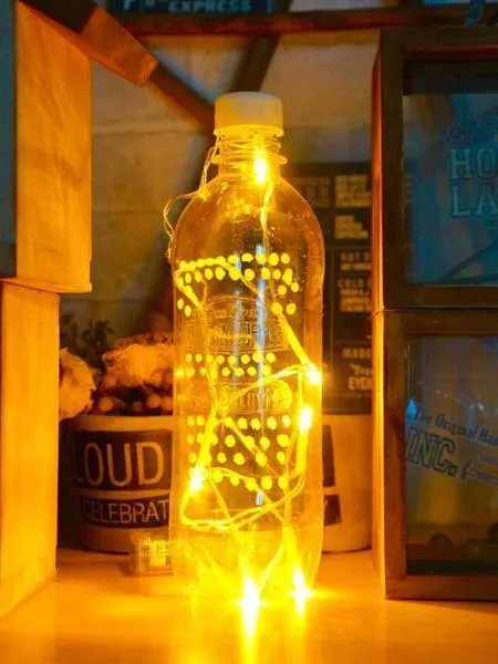 ریسه LED کم حرارت داخل بطری پلاستیکی برای ساخت چراغ خواب