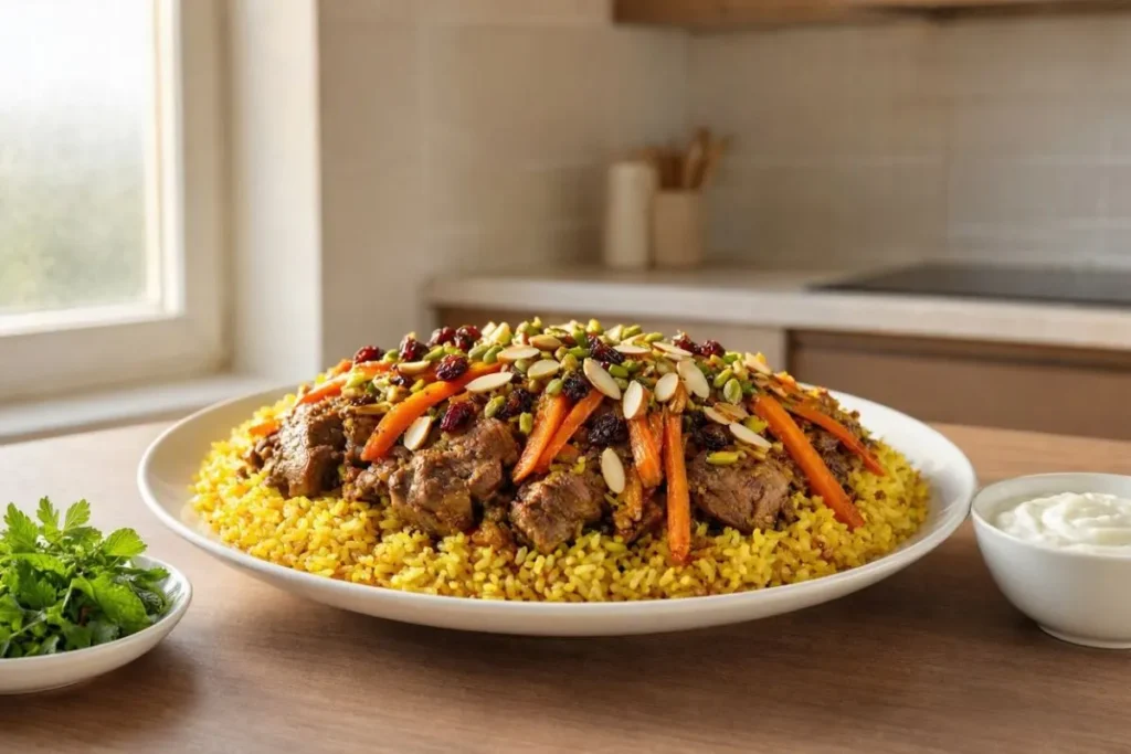 تصویر مرتبط با طرز تهیه قابلی پلو افغانستانی؛ شاه غذای اصیل و مجلسی