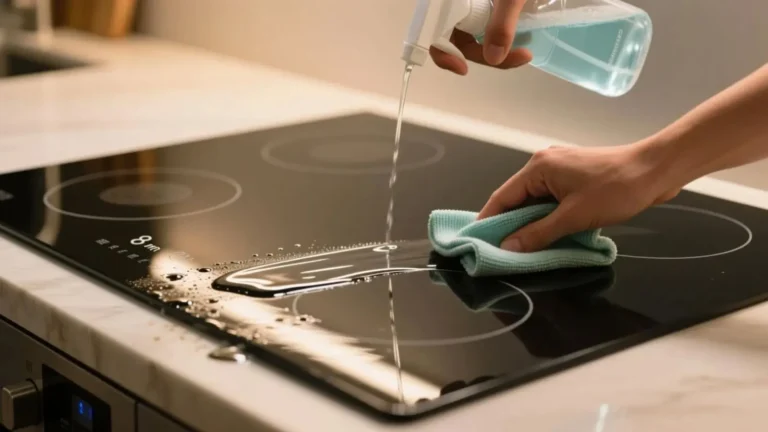 تمیز کردن اجاق گاز رومیزی؛ اجاق گاز رومیزی تمیز و براق در آشپزخانه