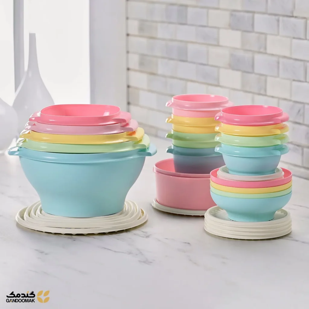مجموعه ۳۶ تکه ظروف نگهداری غذا با رنگهای نوستالژیک
