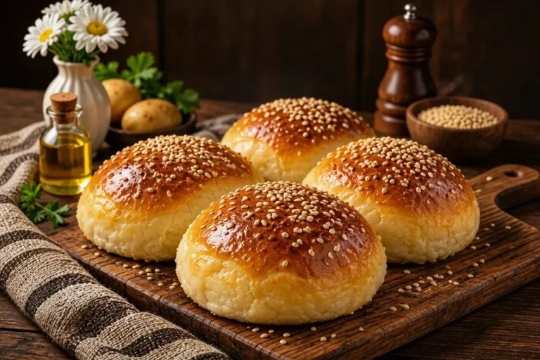نان سیب زمینی و ماست نرم و خوشمزه خانگی