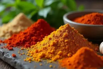 شیشه ادویه ماهی خانگی با ترکیب ادویه‌های مختلف