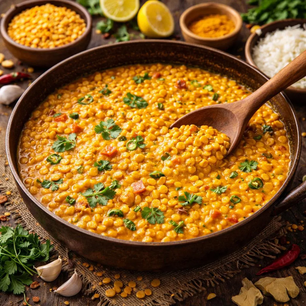 تصویر مرتبط با طرز تهیه کاری لپه هندی؛ غذای ادویهای خوشطعم و متفاوت