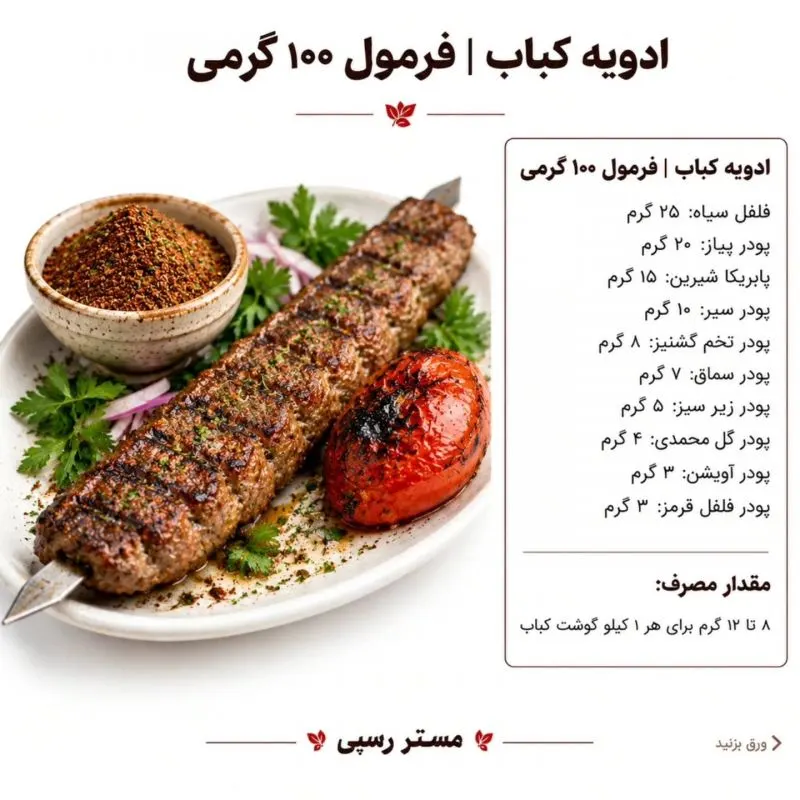 تصویر مرتبط با فرمول ترکیب ۱۰ ادویه کاربردی برای طعم حرفهای غذاهای سوخاری و کبابی