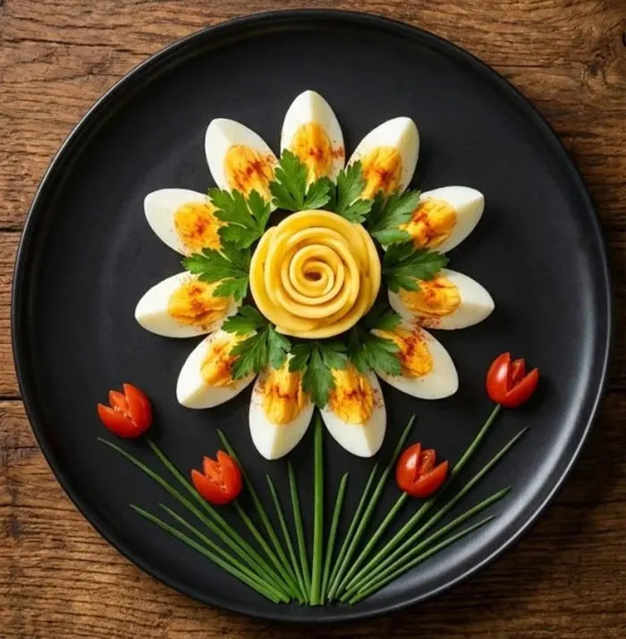 تصویر مرتبط با 25 ایده ساده و جذاب برای تزیین تخم مرغ آب پز در مدرسه و صبحانه