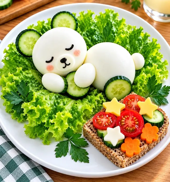 تصویر مرتبط با 25 ایده ساده و جذاب برای تزیین تخم مرغ آب پز در مدرسه و صبحانه