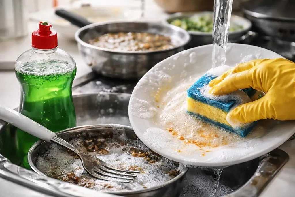 تصویر مرتبط با طرز تهیه مایع ظرفشویی خانگی کفدار و ارزان با چند ماده ساده