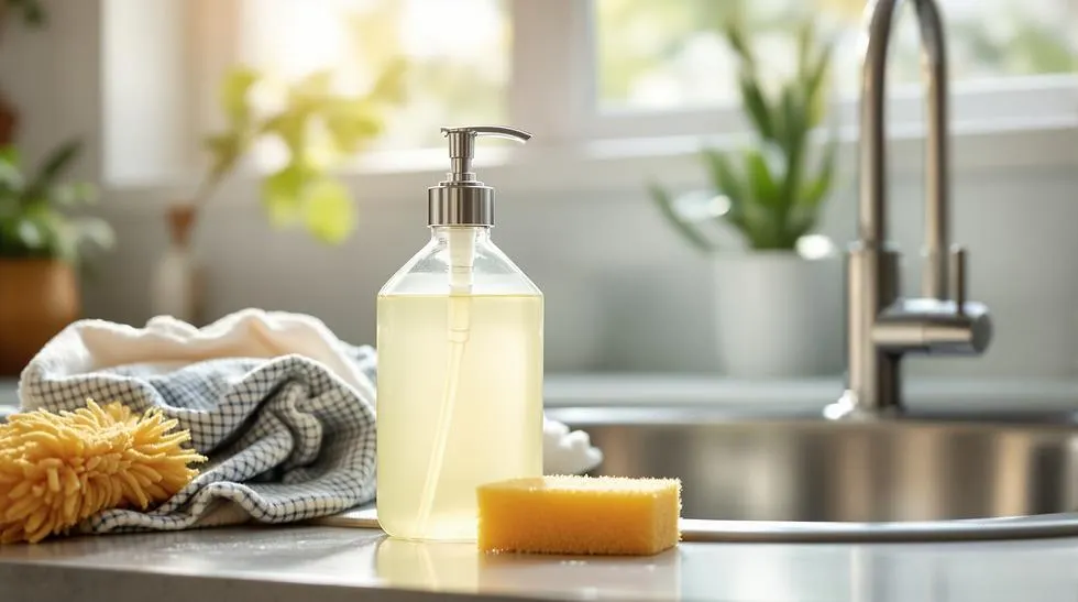 مواد لازم برای تهیه مایع ظرفشویی خانگی کف دار