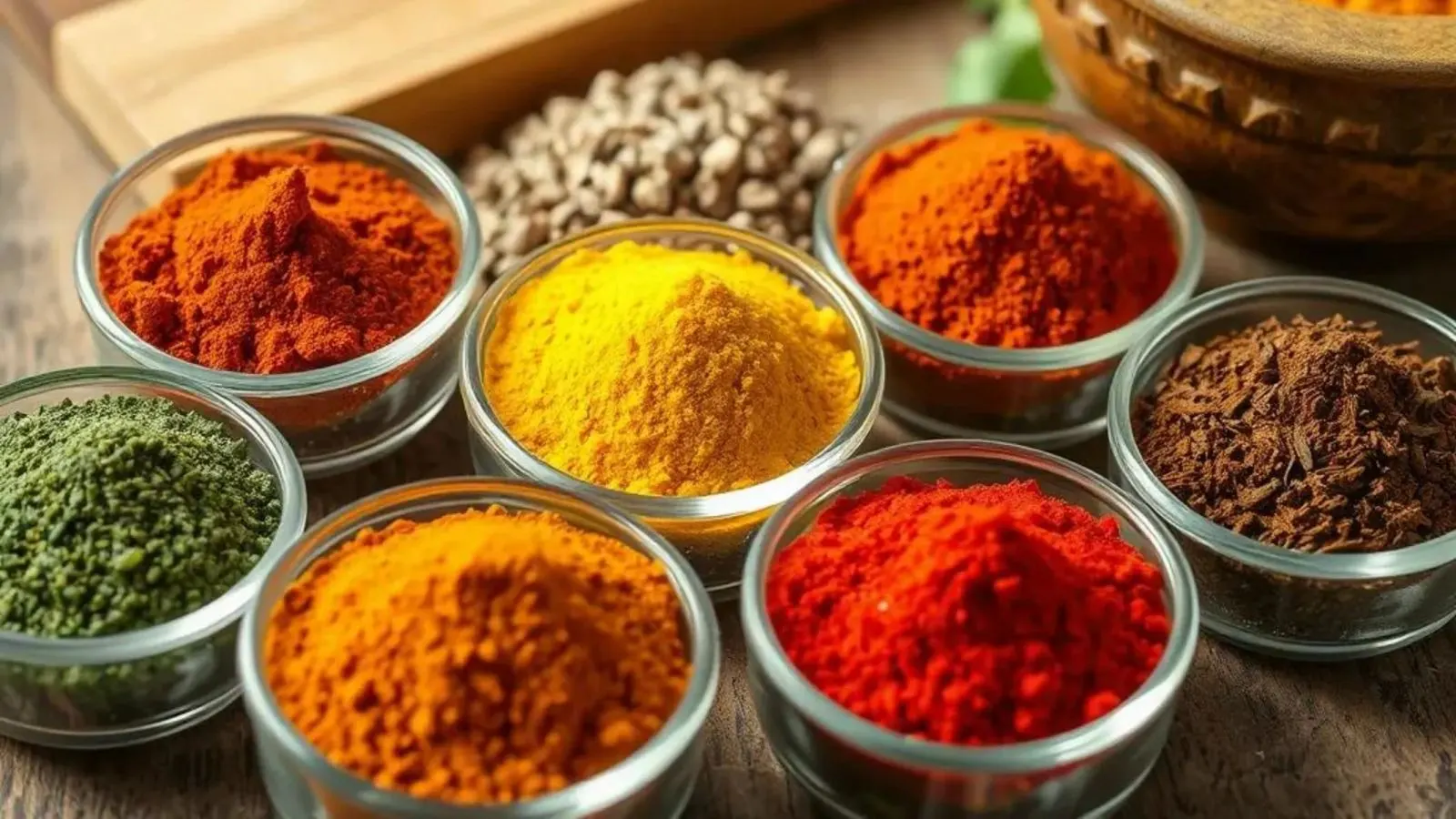شیشه ادویه کباب تابه ای خانگی با ترکیب ادویه‌های مختلف