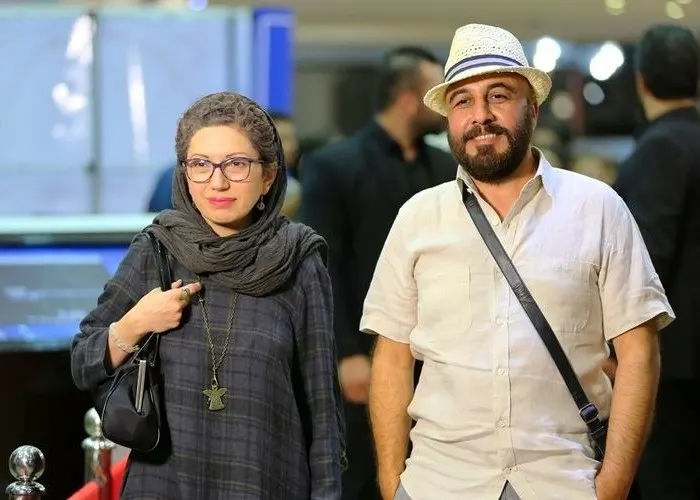 عباس جمشیدی فر به همراه همسرش مهدخت موسویان